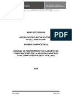 Lima ADS 002-2009 Mantenimiento de Gabinetes de Comunicaciones