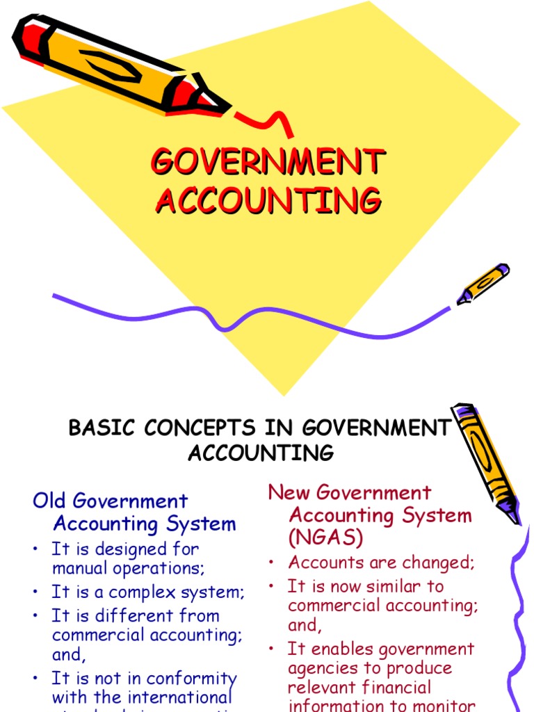 Government Accounting PDF Debits And Credits Money