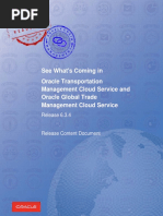 Oracle TransportationManagement RCD