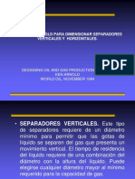 Metodo de Arnold para Dimensionar Separadores Verticales y PDF