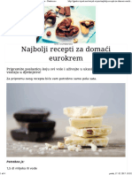 Najbolji Recepti Za Domaći Eurokrem - Gastro Priče - Gastro