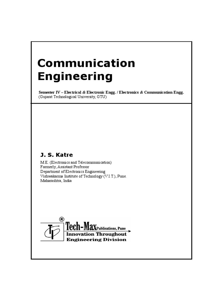 Digital Communication Book By J. S Katre Download
