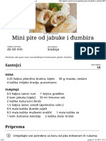 Mini Pite Od Jabuke i Đumbira - Recepti - Gastro