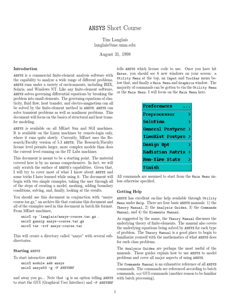 ANSYS Sample - 4 PDF | PDF