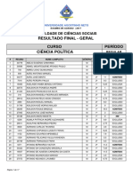 Ciência Política Regular Geral Normal - Nome