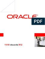 Comparing ORACLE eBusiness Suite R11i and R12