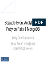 Scalable Event Analytics With MongoDB & Ruby On Rails