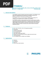 TFA9842J 2-Channel Audio Amplifier PDF