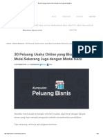 30 Ide Peluang Usaha Online Modal Kecil Yang Menjanjikan