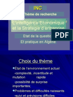 Présentation PPNT L'intelligence Économique Et La Stratégie D'entreprise.