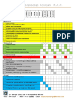 Ficha Mensual de Mantenimiento