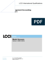 Management Accounting Level 3/series 4 2008 (3023)