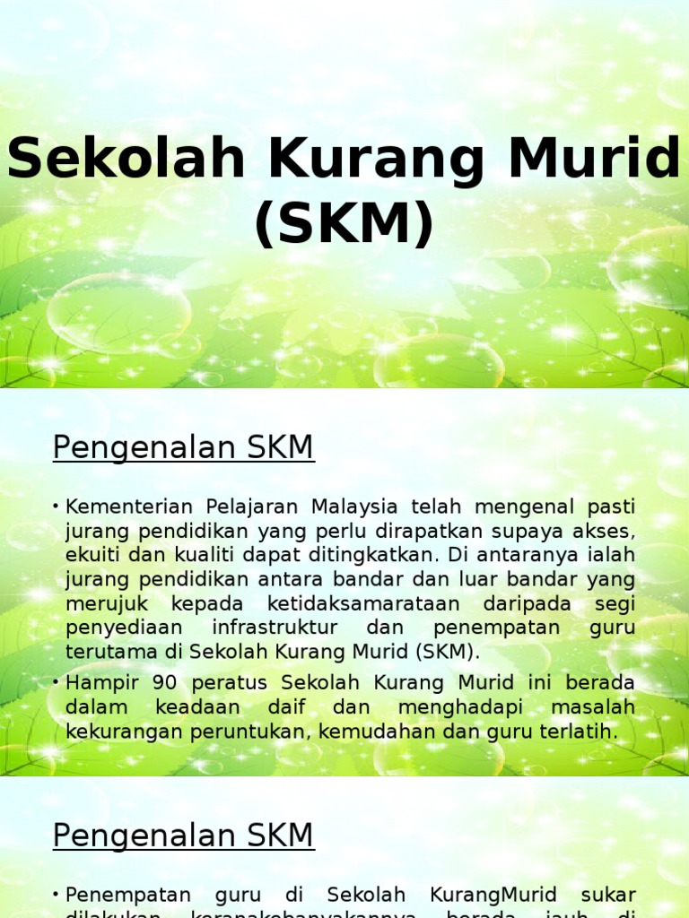 Sekolah Kurang Murid Pdf