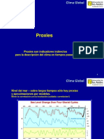 Proxies son indicadores indirectos para la descripción del clima en tiempos pasados