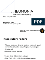 Respiratory Emergency (Respiratory Failure and Pneumonia) 