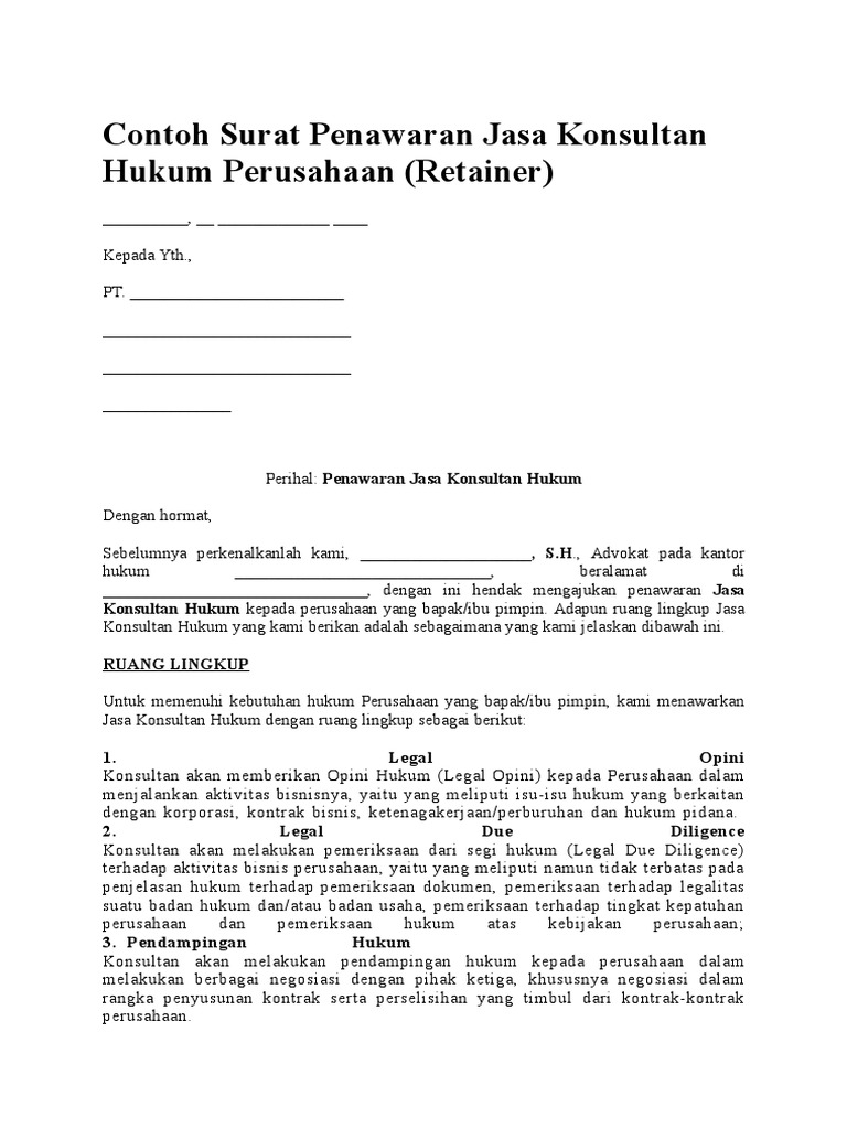 Contoh Surat Penawaran Jasa Konsultan Hukum Perusahaan - Begini Contoh Surat Penawaran Jasa Konsultan Hukum 80 Dalam Proses Mendesain Dokumen Penting Cute766 - Contoh surat penawaran menjadi seorang pengusaha atau bisnisman pasti akan mengenal salah satu jenis surat resmi ini.