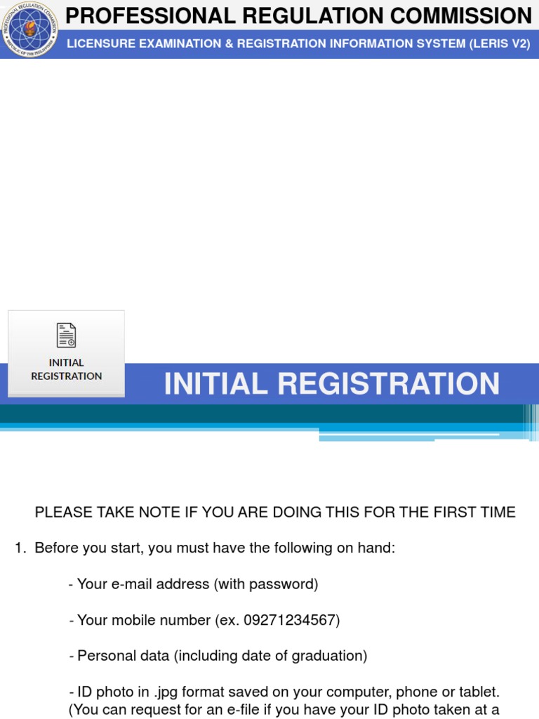 REGISTRATION FOR PRC | Password | Email Address | Free 30  