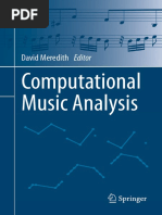 Computational Music Analysis: David Meredith Editor | PDF | Image