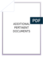 Additional Pertinent Documents
