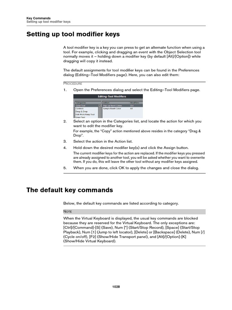Cubase Key Commands and Shortcuts | PDF | Computer Keyboard | Input/Output
