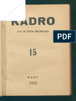 Kadro Dergisi Sayı 15 - Mart 1933