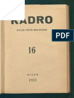 Kadro Dergisi Sayı 16 - Nisan 1933