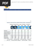 Vremea in Gornet-Cricov Judetul Prahova, Prognoza Meteo Pe 7 Zile