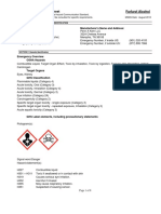 Material Safety Data Sheet Furfuryl Alcohol: Product Name: Manufacturer's Name and Address