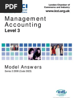 Management Accounting Level 3/Series 3 2008 (Code 3023)
