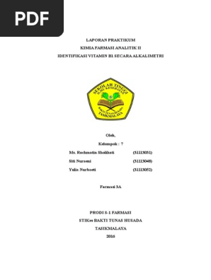 Laporan Vitamin B1 Docx