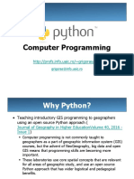 Python Programming for Geographers