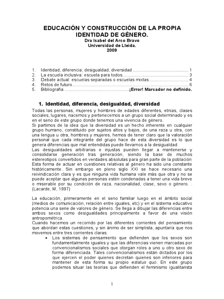 Diversidad e Igualdad en la Educación | PDF | Desigualdad social ...