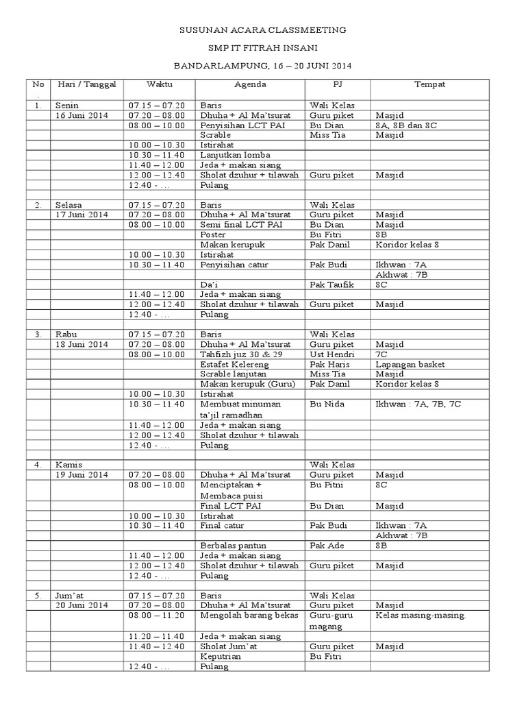 SUSUNAN ACARA CLASSMEETING.docx