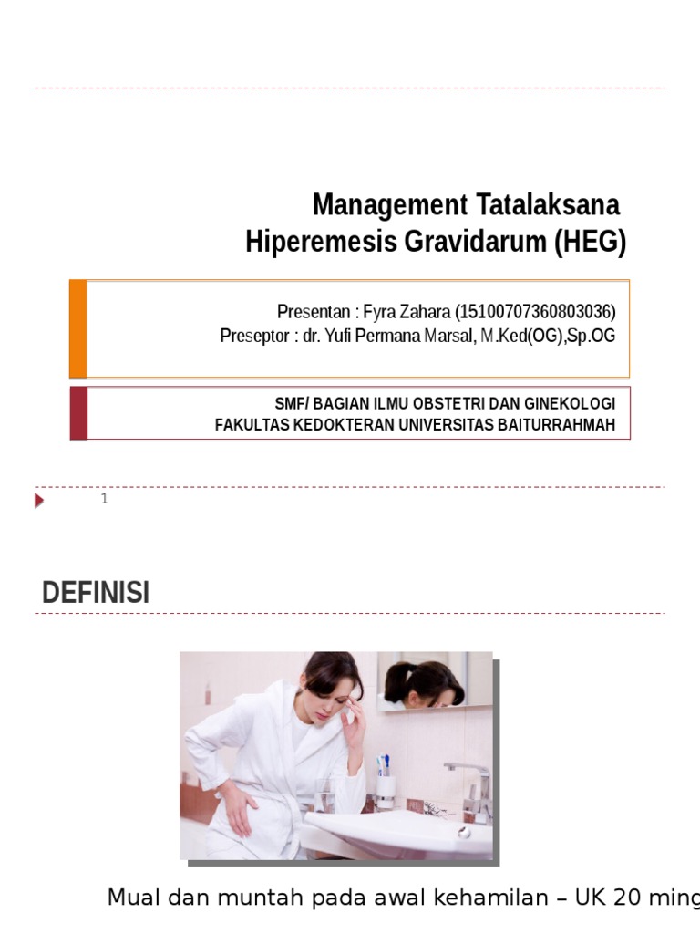 Hiperemesis Gravidarum (HEG) | PDF | Kesehatan Holistik | Sains ...