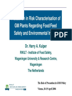 Precaution in Risk Characterisation of GM Plants Regarding Food-Feed Safety and Environmental Impact (Kuiper)