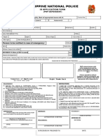 Philippine National Police: Id Application Form (PNP Dependent)