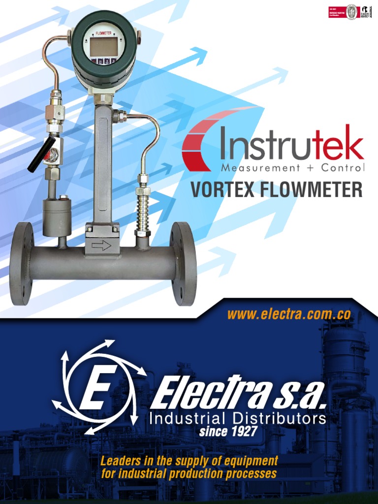 Catalogo Vortex Flowmeter Flow Measurement Fluid Dynamics