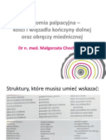 Anatomia Palpacyjna Kosci I Wiezadla Konczyny Dolnej I Obreczy Biodrowej PDF