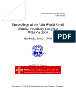 Proceedings of The 34th World Small Animal Veterinary Congress WSAVA 2009