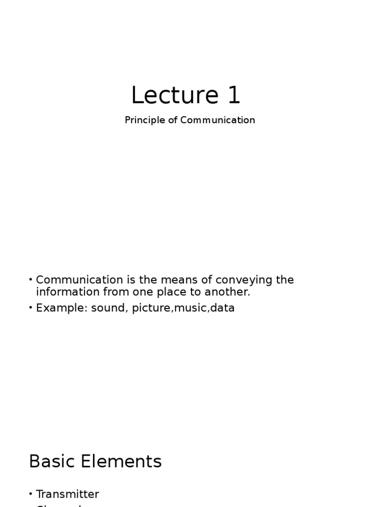 Communication System Fundamentals | PDF | Computers | Technology ...