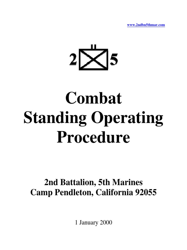 USMC Combat SOP Overview | PDF | Company (Military Unit) | Reconnaissance