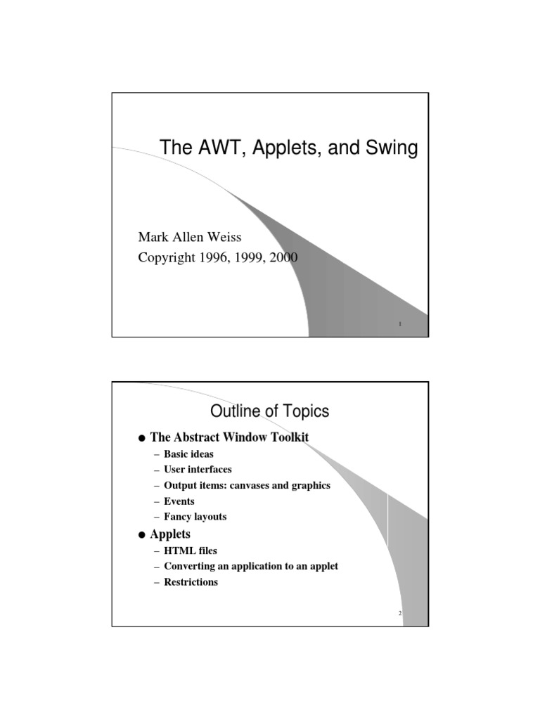 Awt Pdf Pdf Java Programming Language System Software