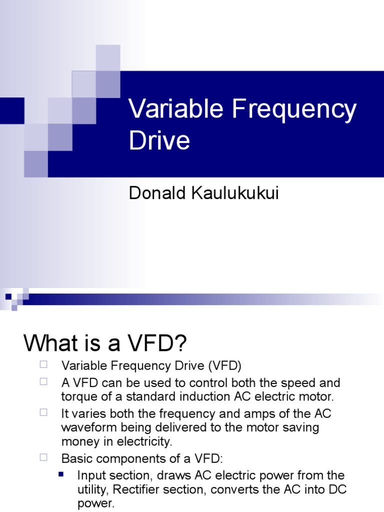 Understanding Variable Frequency Drives | PDF | Science & Mathematics