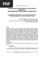 Comunicação Científica e Divulgação