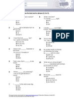 Bey PlacementTest GrammVocabPaper PDF