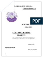 Cost Accounting Project:: Tiruchirappalli