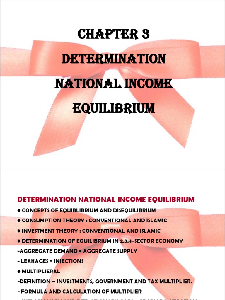 National Income Equilibrium | PDF | Fiscal Multiplier | Macroeconomics