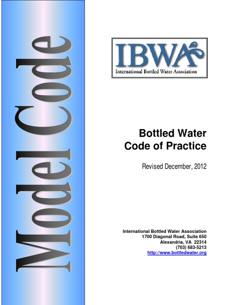 IBWA Bottled Water Code of Practice | PDF | Bottled Water | Hazard ...