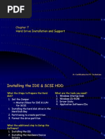 Chpt7b Hard Drive Installation and Support