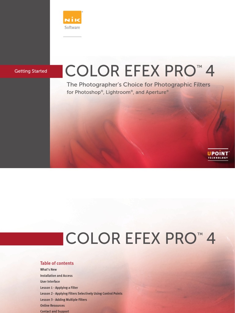 ColorEfexPro QuickStart All ver4.000US PDF | PDF